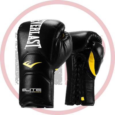 Перчатки Everlast Elite Pro на шнуровке