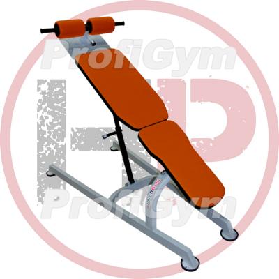 Скамья для пресса регулируемая от 0 до 40 градусов  ProfiGym-СВ-0130-G