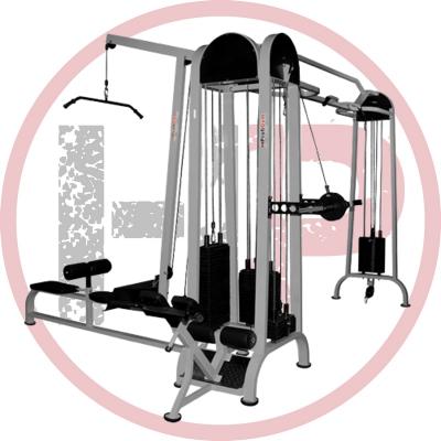 Четырехсторонняя станция с гиперэкстензией  ProfiGym-МС-0250-C